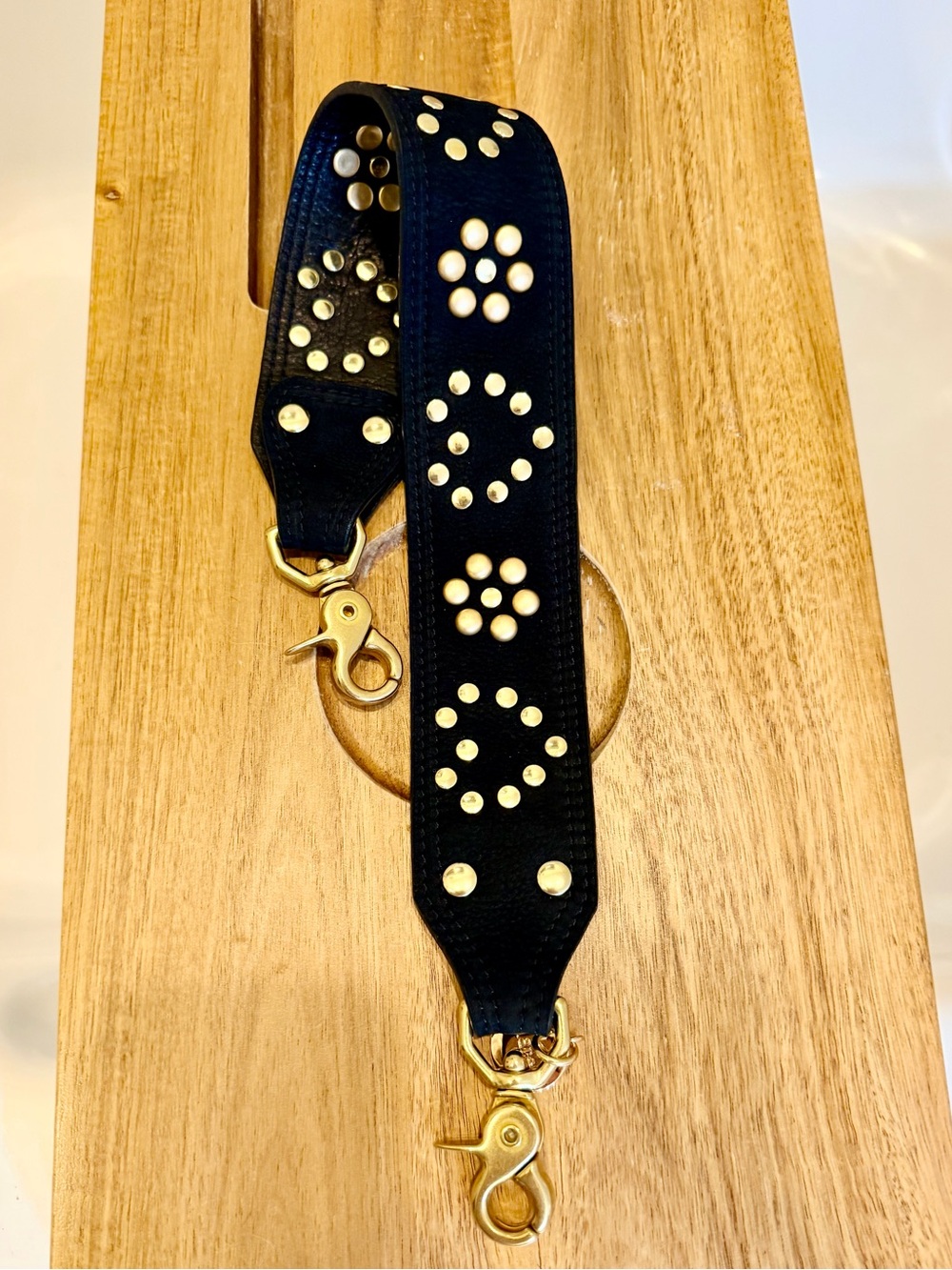 Clare V Shoulder Strap NWT $195
Black Heart Studded Leather